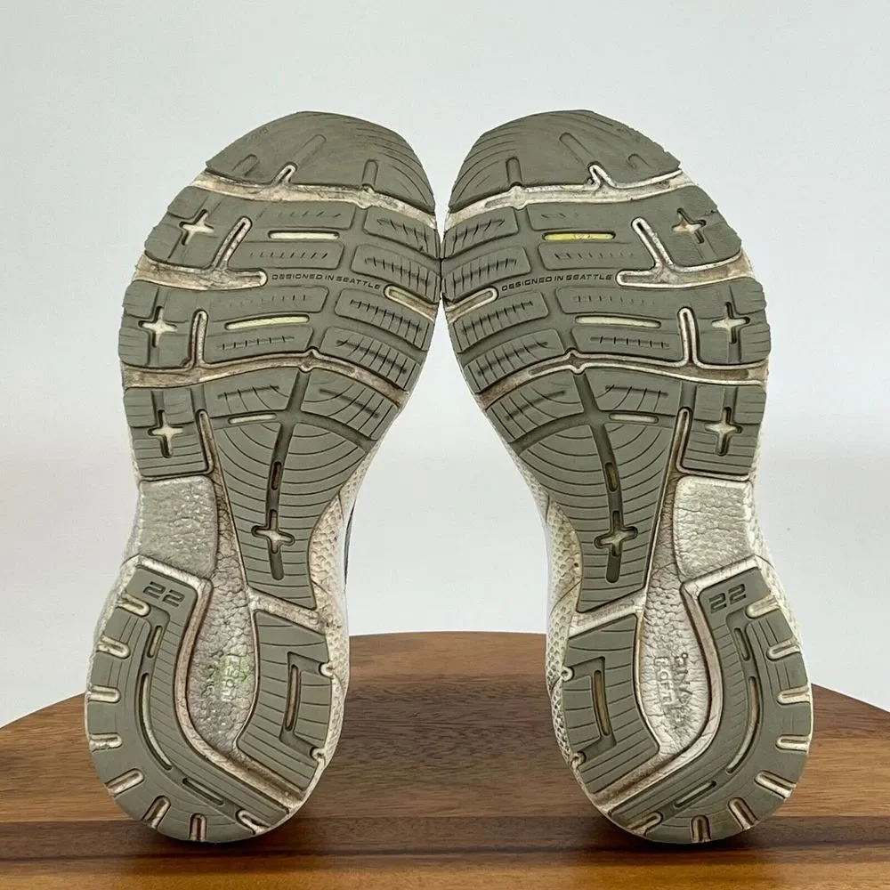Womens Brooks Adrenaline GTS 22 Gray Athletic Running Shoes‎ Sneakers Size 7.5 B
